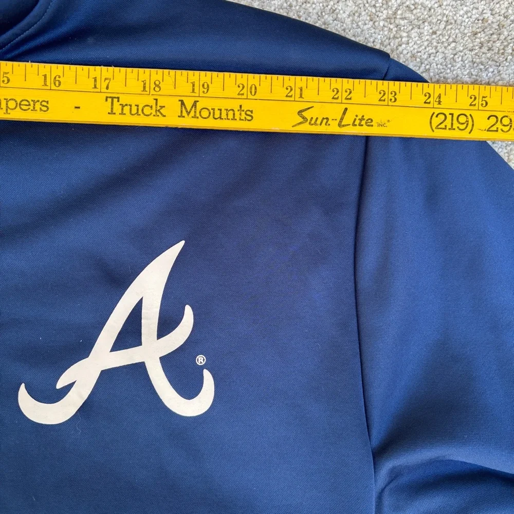 Atlanta Braves MLB Genuine Merchandise Men's XL Blue 1/4 Zip Long Sleeve - Picture 8 of 8